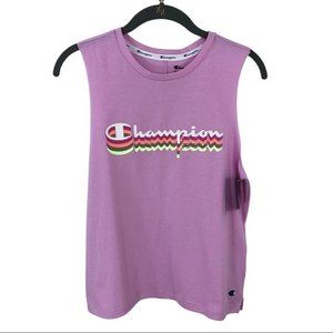 NWT Champion Shadow Logo Muscle Tank M Cotton